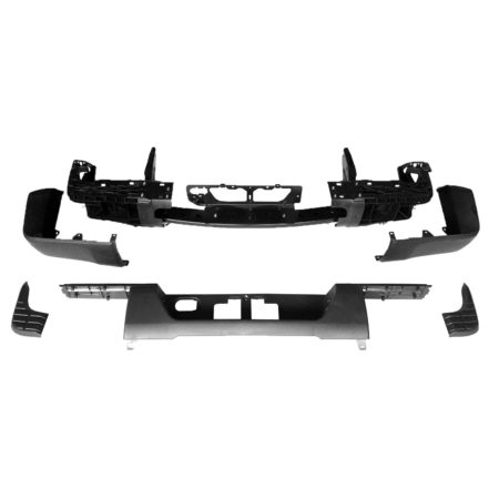 Rear bumper assembly Resin; To 1-17; w/o Tow Hitch; w/o Park; w/o Blind Spot; PTM - TOYOTA TUNDRA 2016-2017