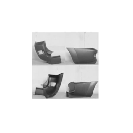 Left Rear bumper extension outer SR5; textured matte-gray - TOYOTA 4RUNNER 2003-2005