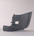 Left Rear bumper extension outer smooth finish; prime - TOYOTA 4RUNNER 2005-2005