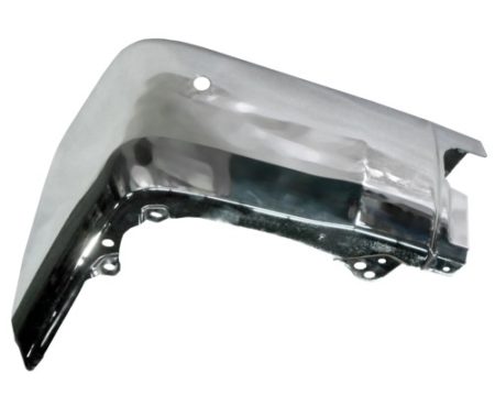 Left Rear bumper extension outer w/Parking Assist; Chrome - TOYOTA TUNDRA 2014-2016