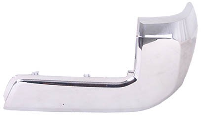 Left Rear bumper extension outer End Cap; w/o Parking Assist; Chrome - TOYOTA TACOMA 2016-2023