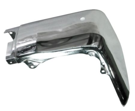 Right Rear bumper extension outer w/Parking Assist; Chrome - TOYOTA TUNDRA 2014-2016