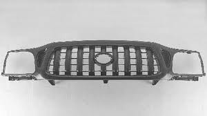 Grille assy w/o S-Runner; matte-black - TOYOTA TACOMA 2001-2004