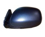Left Mirror outside rear view manual; black - TOYOTA TUNDRA 2000-2006