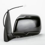 Left Mirror outside rear view non-heated power remote; black - paint to match - TOYOTA HIGHLANDER 2001-2007