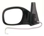 Left Mirror outside rear view black; w/4 door; w/power - TOYOTA RAV4 1996-1997