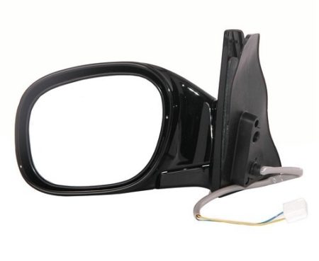 Left Mirror outside rear view black; w/4 door; w/power - TOYOTA RAV4 1998-2000