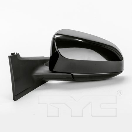 Left Mirror outside rear view Manual; Black; w/Cover - TOYOTA YARIS 2012-2012