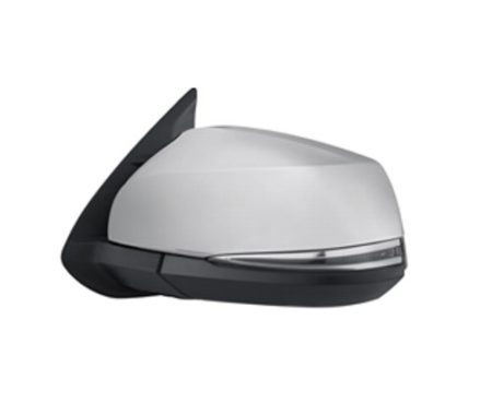 Left Mirror outside rear view w/Blind Spot Detection; w/Signal Lamps; w/Cover; Chrome - TOYOTA TACOMA 2016-2021