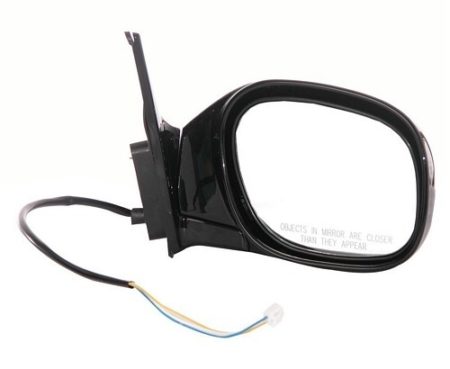 Right Mirror outside rear view black; w/4 door; w/power - TOYOTA RAV4 1996-1997