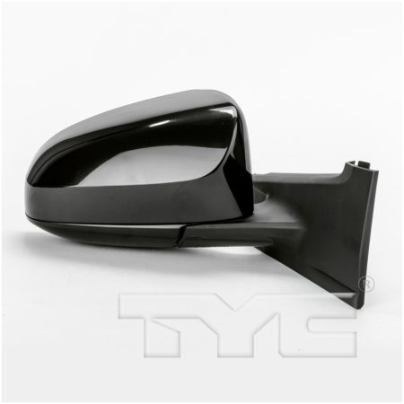 Right Mirror outside rear view Manual; Black; w/Cover - TOYOTA YARIS 2012-2012