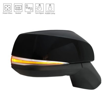 Right Mirror Outside Rear View W/O Side View Camera; W/Blind Spot Detection; W/Puddle Lamp; W/Cover; Ptm - TOYOTA RAV4 2019-2021