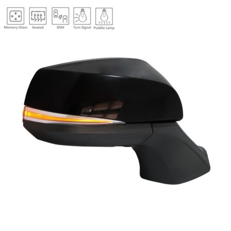 Right Mirror outside rear view w/o Side View Camera; w/Memory; w/Cover; PTM - TOYOTA HIGHLANDER 2020-2020
