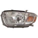 Left Headlamp assy composite BASE|LIMITED|SE; USA Built CAPA - TOYOTA HIGHLANDER 2010-2010