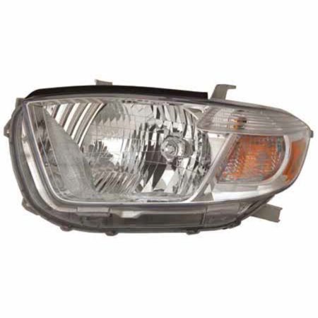 Left Headlamp assy composite BASE|LIMITED|SE; USA Built - TOYOTA HIGHLANDER 2010-2010