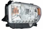 Left Headlamp Assy Composite Sr/Sr5/Limited; Halogen; W/O Level Adjuster - TOYOTA TUNDRA 2014-2015