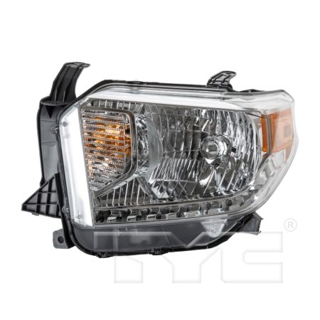 Left Headlamp assy composite SR|SR5|LIMITED; Halogen; w/Level Adjuster - TOYOTA TUNDRA 2014-2017