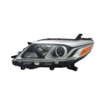Left Headlamp assy composite XLE|LIMITED; Halogen; w/LED DRL - TOYOTA SIENNA 2015-2020