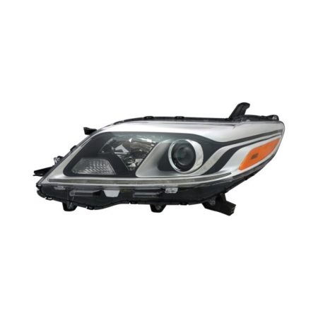 Left Headlamp assy composite XLE|LIMITED; Halogen; w/LED DRL - TOYOTA SIENNA 2015-2020