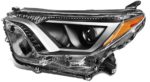 Left Headlamp Assy Composite Halogen; North America Built; W/O Black Bezel - TOYOTA RAV4 2016-2018