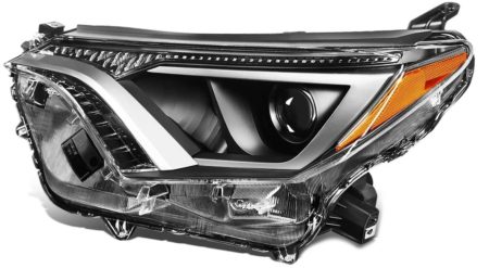 Left Headlamp Assy Composite Halogen; North America Built; W/O Black Bezel - TOYOTA RAV4 2016-2018