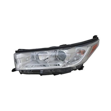 Left Headlamp Assy Composite Le/Le Plus/Xle; W/O Smoked Chrome Accent; W/O Led Drl; Chrome Bezel - TOYOTA HIGHLANDER 2017-2019
