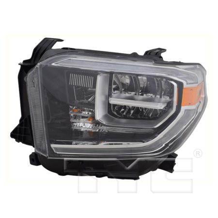 Left Headlamp assy composite LED; w/o Smoke Lens - TOYOTA TUNDRA 2018-2021