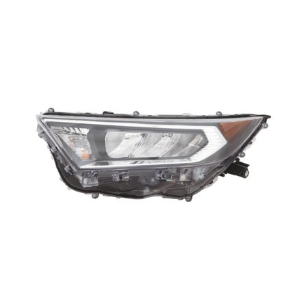 Left Headlamp Assy Composite Adventure/Limited/Trail/Trd/Xle/Xle Premium; Na Built; Chrome Bezel - TOYOTA RAV4 2019-2021