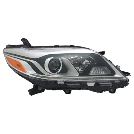Right Headlamp assy composite XLE|LIMITED; Halogen; w/LED DRL - TOYOTA SIENNA 2015-2020