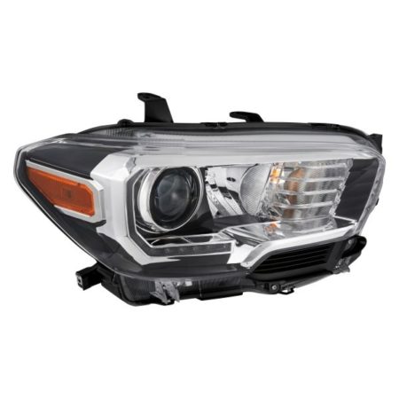 Right Headlamp Assy Composite Halogen; W/Led Drl; W/Fog Lamps; Black Bezel - TOYOTA TACOMA 2016-2023