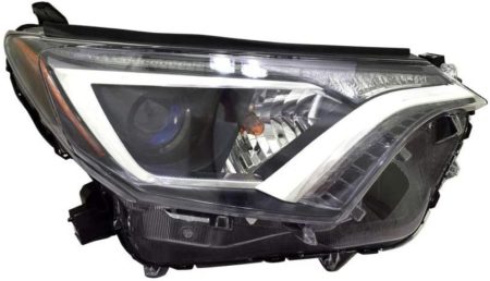 Right Headlamp Assy Composite Halogen; North America Built; W/O Black Bezel - TOYOTA RAV4 2016-2018
