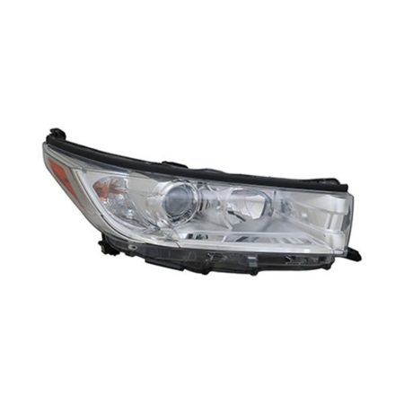 Right Headlamp Assy Composite Le/Le Plus/Xle; W/O Smoked Chrome Accent; W/O Led Drl; Chrome Bezel - TOYOTA HIGHLANDER 2017-2019