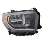 Right Headlamp assy composite LED; w/o Smoke Lens - TOYOTA TUNDRA 2018-2021