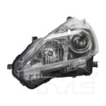 Left Headlamp lens/housing Halogen CAPA - TOYOTA PRIUS v 2012-2014