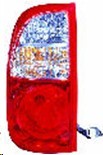 Left Taillamp assy w/Regular & Access Cab; w/standard bed; Clear/Red Lens - TOYOTA TUNDRA 2005-2006