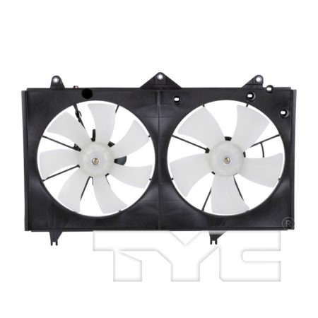 Radiator cooling fan assy includes both motors/blades/shroud; w/4 cyl engine; USA built - TOYOTA CAMRY 2002-2006
