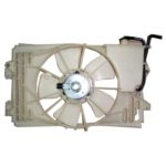 Radiator cooling fan assy A/T; Motor/Blade/Shroud Assy - PONTIAC VIBE 2003-2008