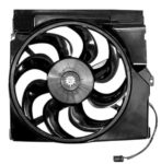 Radiator cooling fan assy 1.8L; North America Built; Motor/Blade/Shroud Single Fan Assy - TOYOTA COROLLA 2009-2013