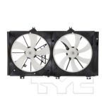 Radiator fan/motor assembly w/o Towing Pkg; Motor/Blade/Shroud Dual Fan Assy - TOYOTA CAMRY 2011-2016