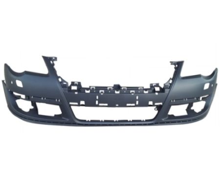 Front bumper cover w/park sensor; w/headlamp washer; prime - VOLKSWAGEN PASSAT 2006-2010