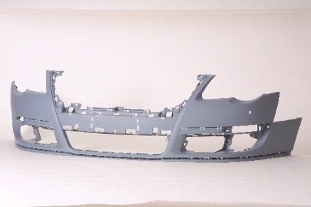 Front bumper cover w/park sensor; w/o headlamp washer; prime - VOLKSWAGEN PASSAT 2006-2010