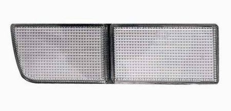 Left Front bumper insert Type 3; Towing Eye Cover; w/o Fog Lamp Cover - VOLKSWAGEN CABRIO 1995-1999