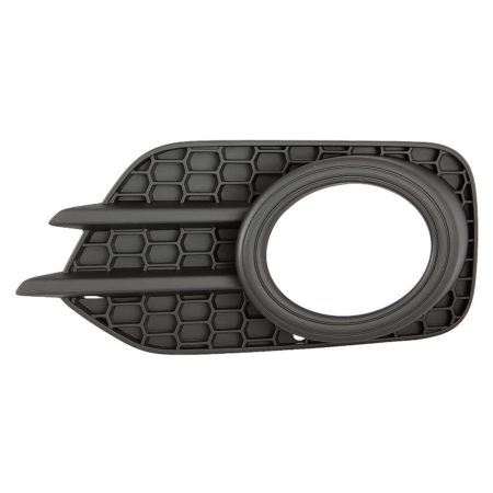 Left Front bumper insert Fog Lamp Bezel; w/Fog Lamps; w/Chrome Ring - VOLKSWAGEN TIGUAN 2012-2017