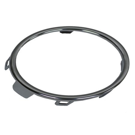 Left Front bumper insert Fog Lamp Ring Bezel; w/Fog Lamps; Chrome - VOLKSWAGEN TIGUAN 2012-2017