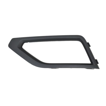 Left Front bumper insert w/o R-Line Pkg; w/Fog Lamps; Outer Grille/Fog Lamp Bezel; Satin Black - VOLKSWAGEN ATLAS 2018-2020