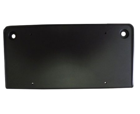 Front bumper license bracket S|SE|SEL; Black/PTM - VOLKSWAGEN PASSAT 2016-2019