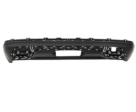 Rear bumper cover lower w/o R-Line Pkg; w/o Parking Aid; w/Trailer Hitch; Black - VOLKSWAGEN ATLAS 2018-2020