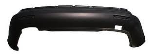 Rear bumper valance panel w/Bumper Reflector; Satin Black - VOLKSWAGEN JETTA 2005-2010