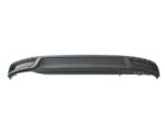 Rear bumper valance panel EXECLINE|R-LINE|SEL; Retangular Dual Exh; Black - VOLKSWAGEN JETTA 2019-2021