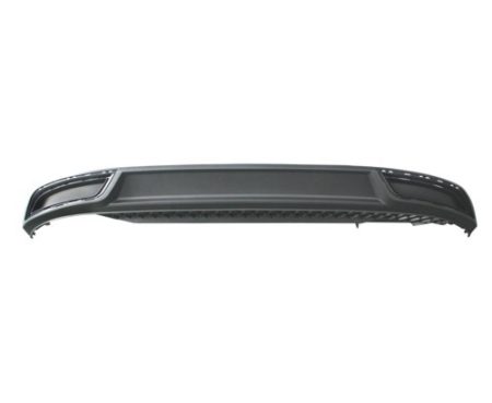 Rear bumper valance panel EXECLINE|R-LINE|SEL; Retangular Dual Exh; Black - VOLKSWAGEN JETTA 2019-2021